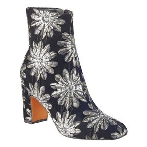 Marc Fisher Lmt Black Flower Embellished Boots